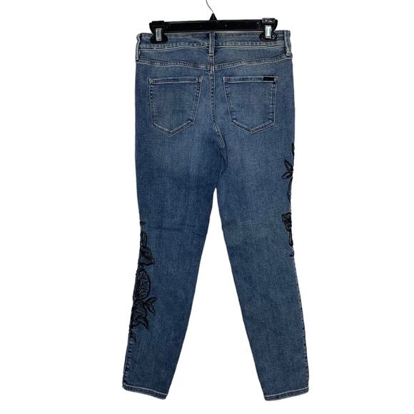 White House Black Market Everyday Soft Jeans Blue Size 2 Skinny Ankle Beaded - Picture 5 of 16